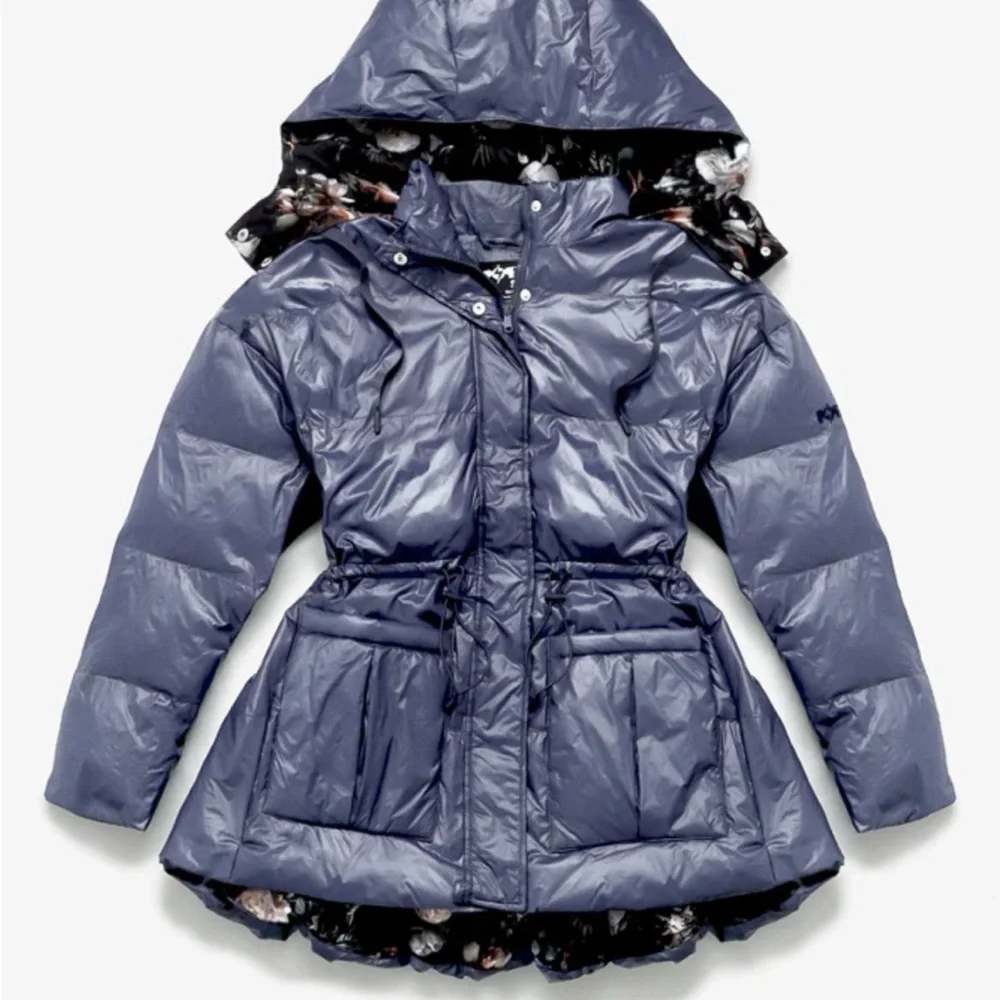 POPFLEX Pearl Peplum Puffer Jacket. New with Tags. Originally $220.00 - Picture 2 of 14
